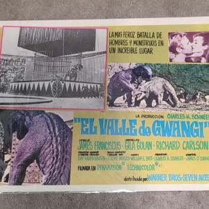 The Valley Of Gwangi 1969 Mexican Lobby Cards