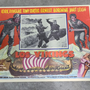 The Vikings 1958 Mexican Lobby Cards
