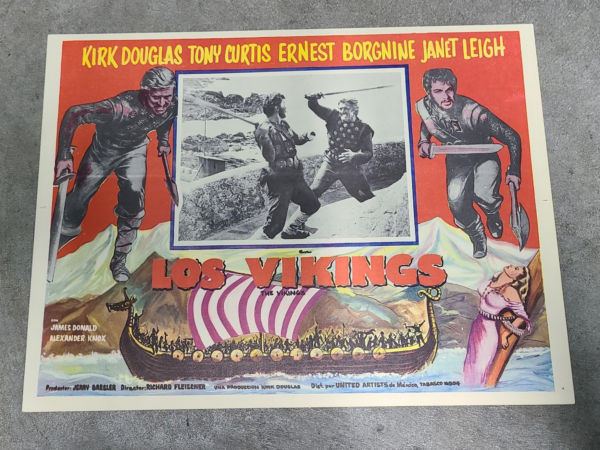 The Vikings 1958 Mexican Lobby Cards