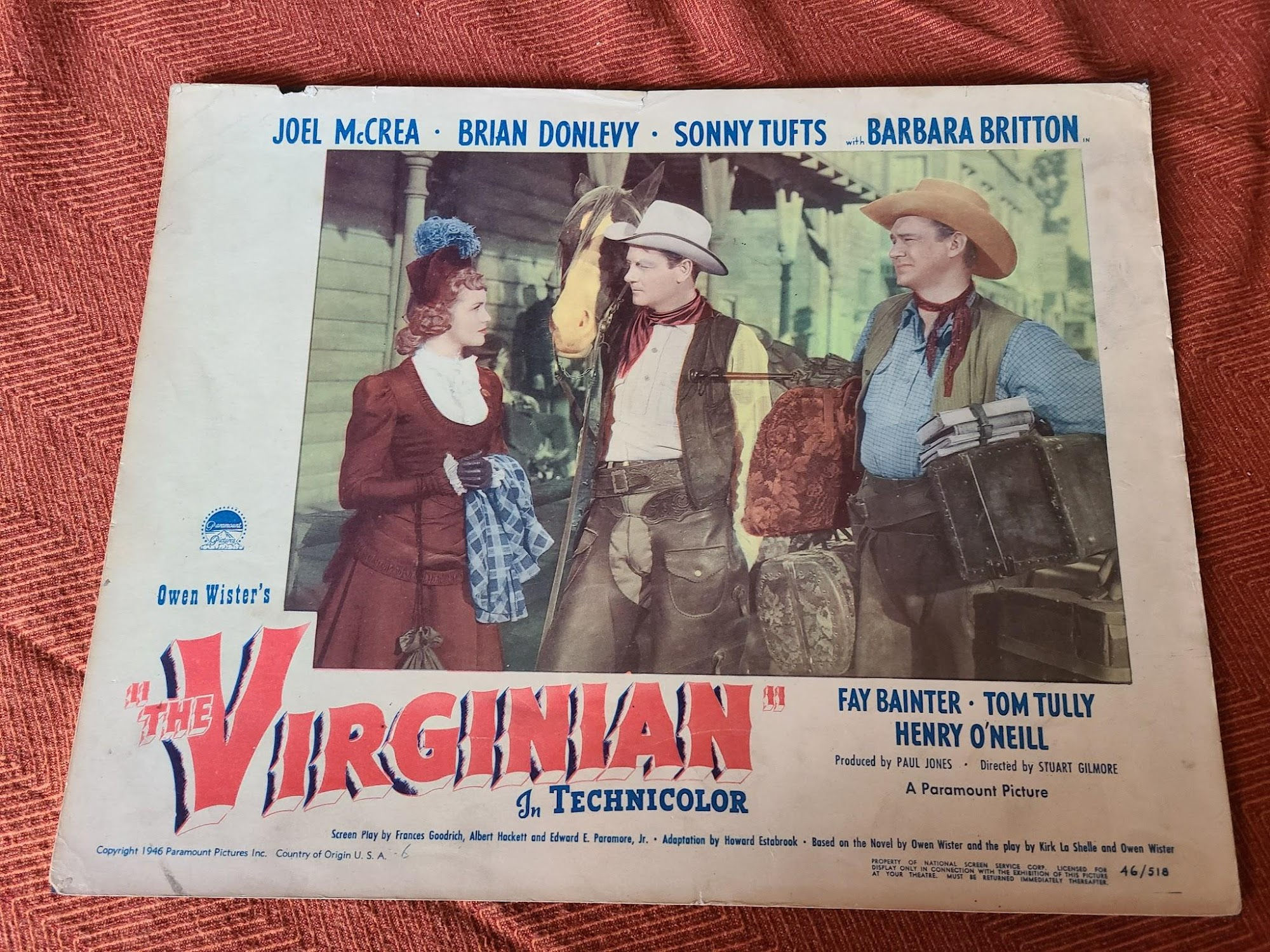The Virginian 1946 Western Lobby Cards