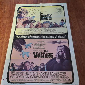 The Vulture/ The Deadly Bees 1967 1 Sheets/US