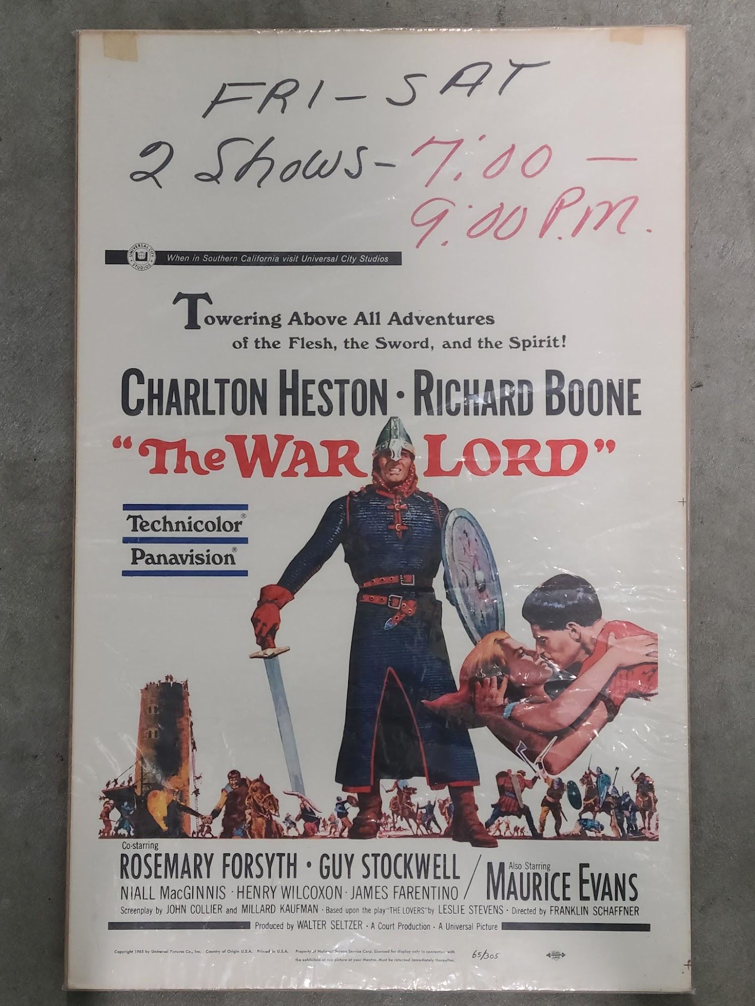 The War Lord 1965 Window Cards