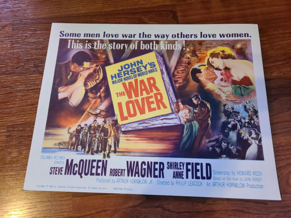 The War Lover 1962 Military/Aviation Lobby Cards