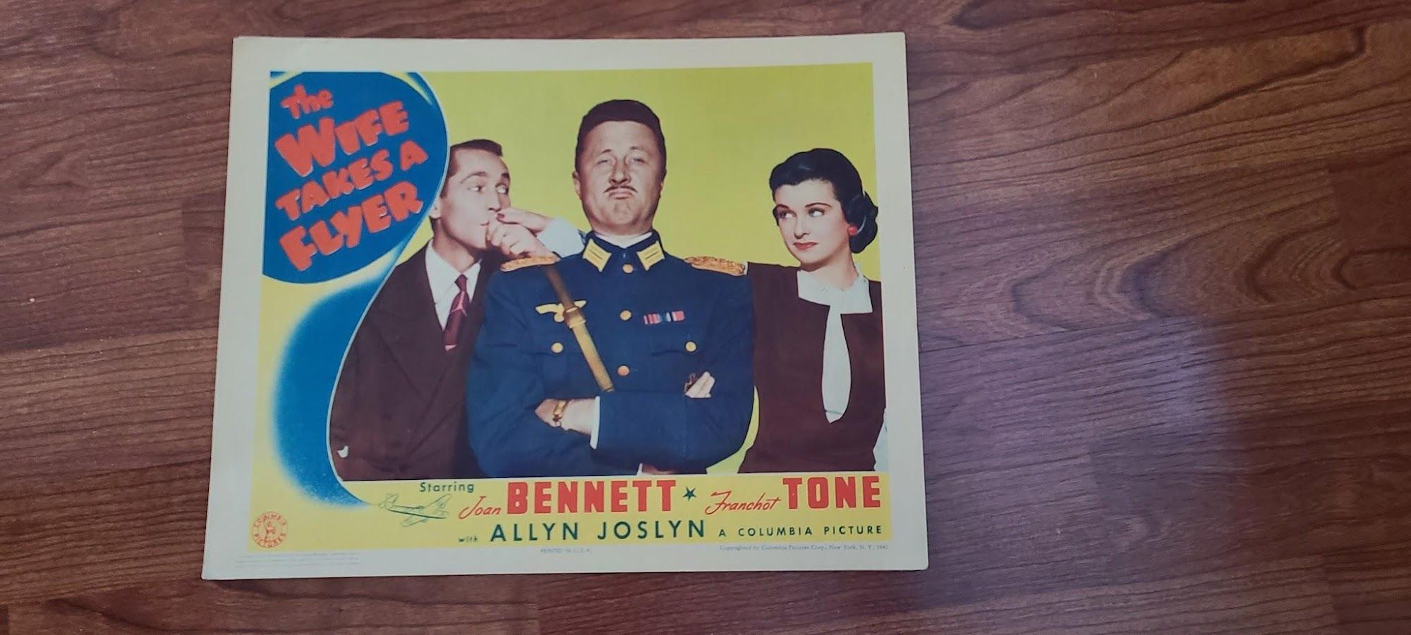 The Wife Takes A Flyer 1942 Military/Aviation Lobby Cards