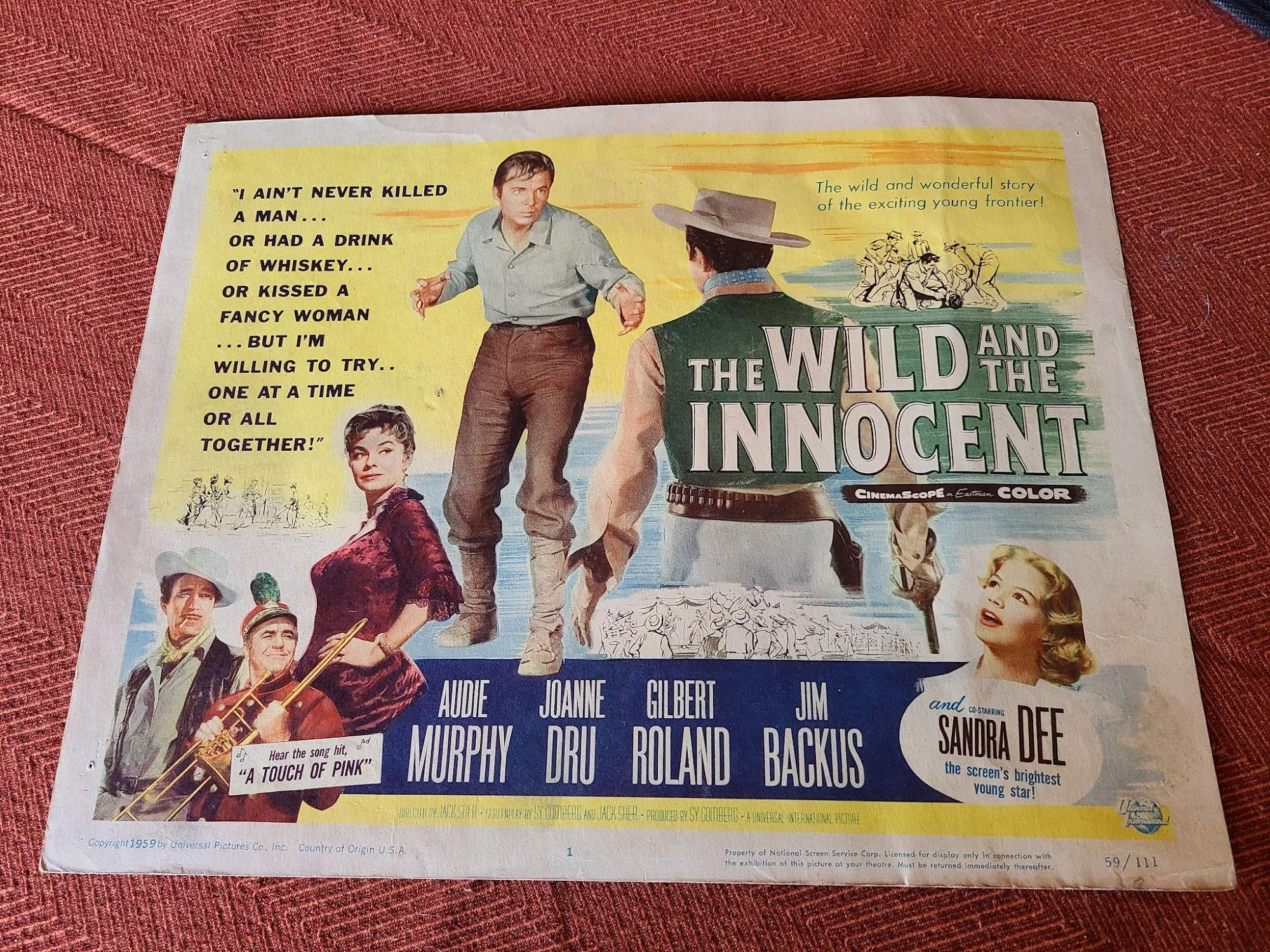 The Wild And The Innocent 1959 Western Lobby Cards
