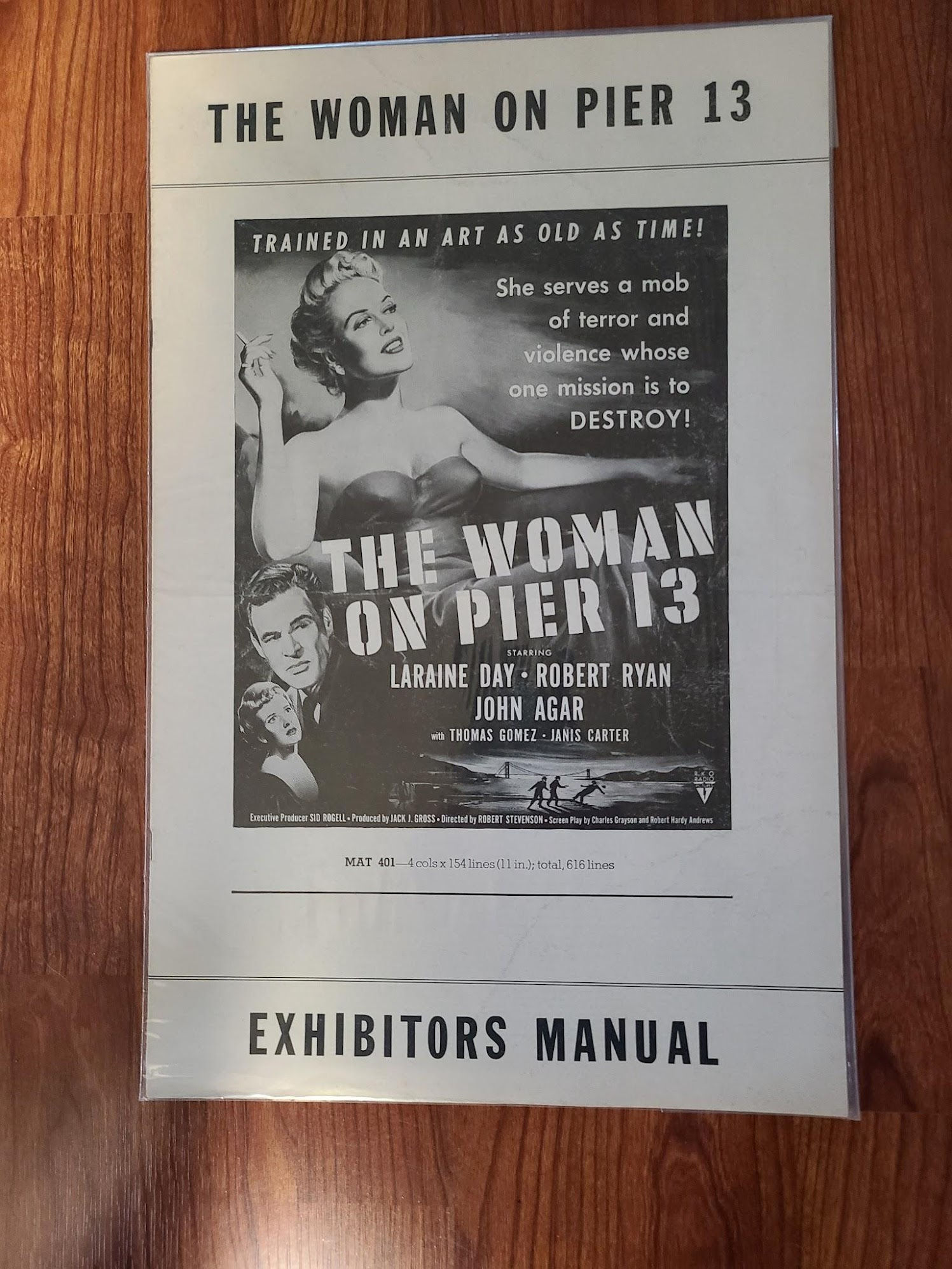The Woman On Pier 13 1950 Press Books