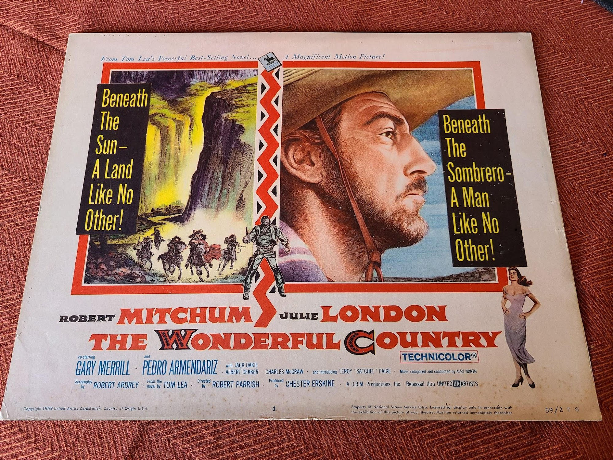 The Wonderful Country 1959 Western Lobby Cards
