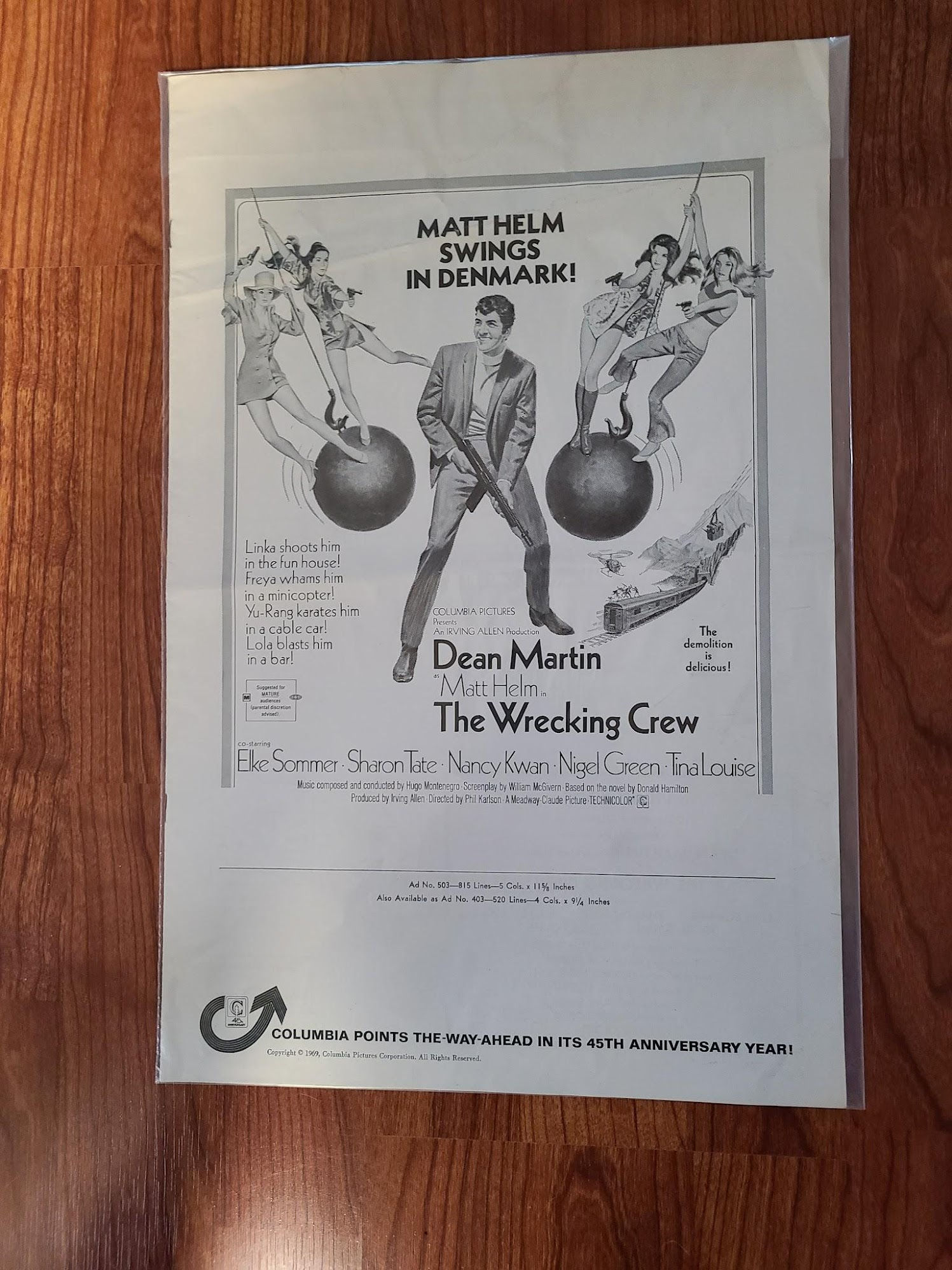 The Wrecking Crew 1969 Press Books