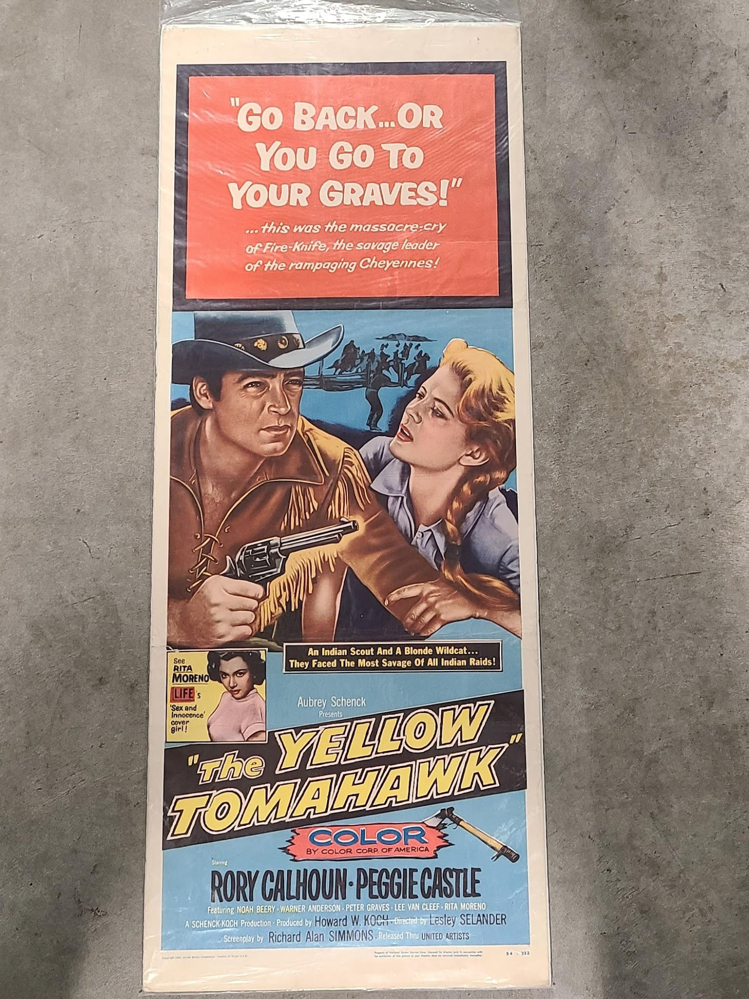The Yellow Tomahawk 1954 Inserts
