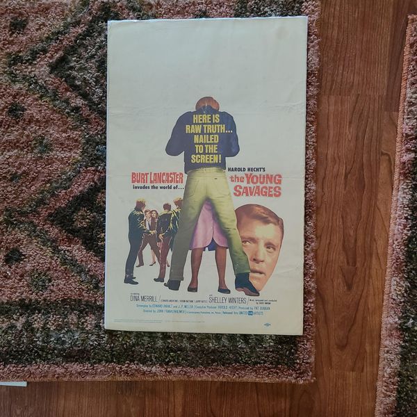 The Young Savages 1961 Window Cards