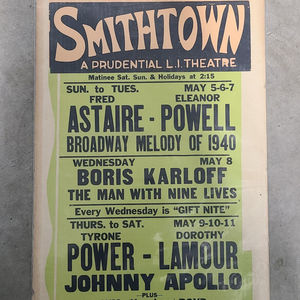 Theatre Poster 1940 Window Cards