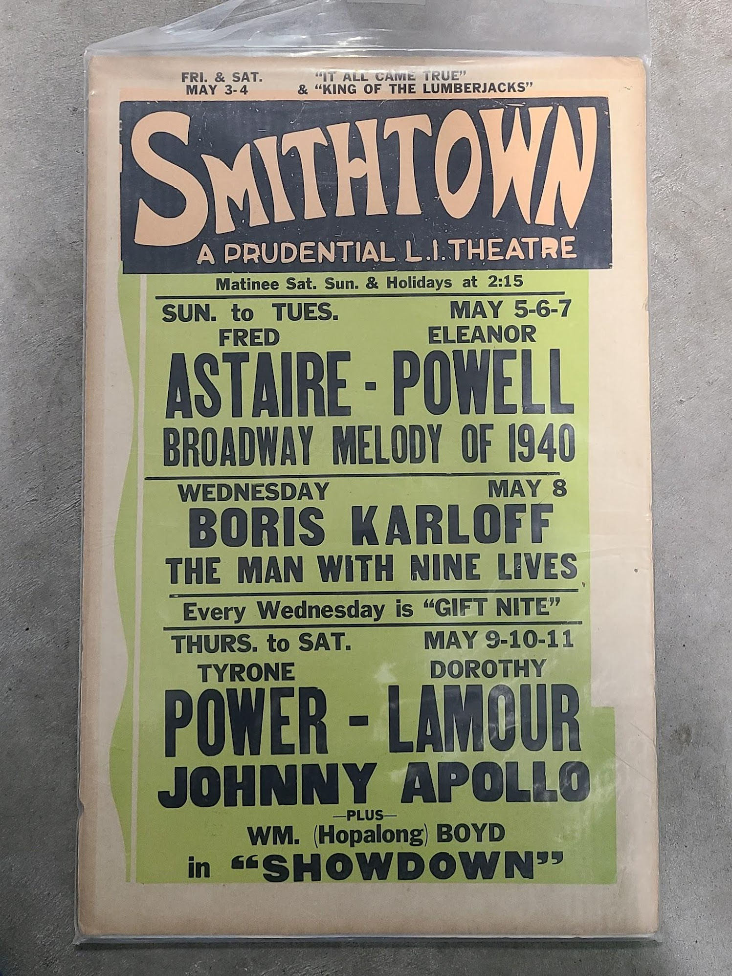 Theatre Poster 1940 Window Cards