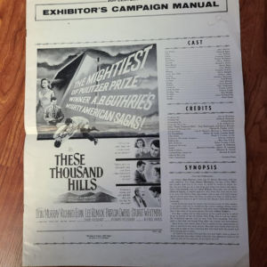 These Thousand Hills 1959 Press Books