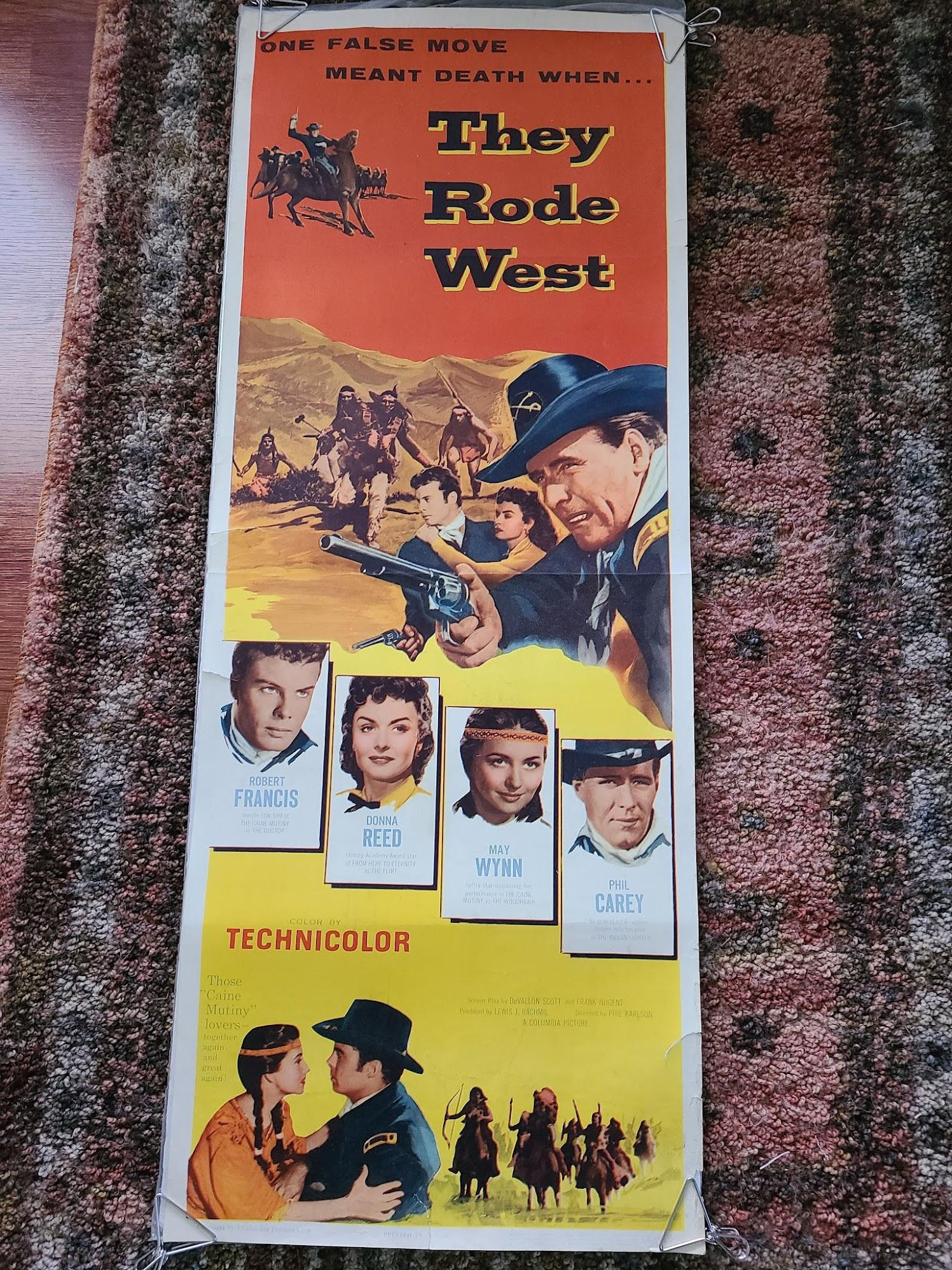 They Rode West 1954 Inserts