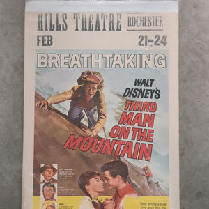 Third Man On The Mountain 1959 Window Cards