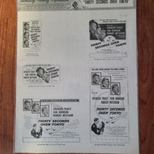 Thirty Seconds Over Tokyo 1944 Press Books