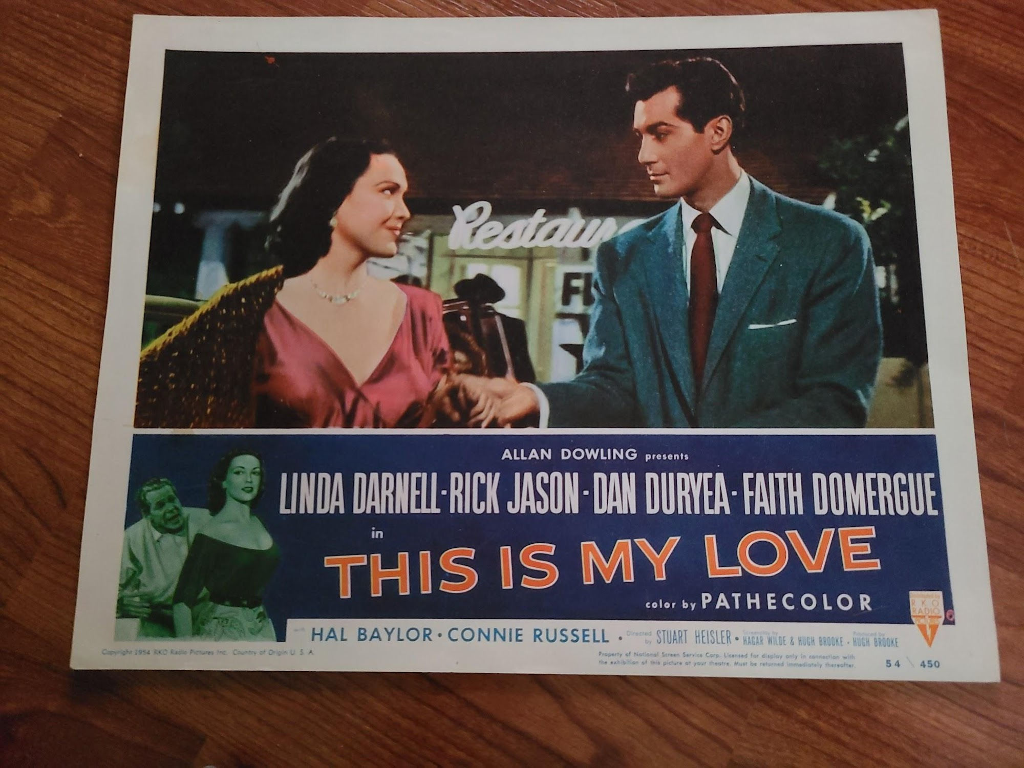 This Is My Love 1954 General Lobby Cards