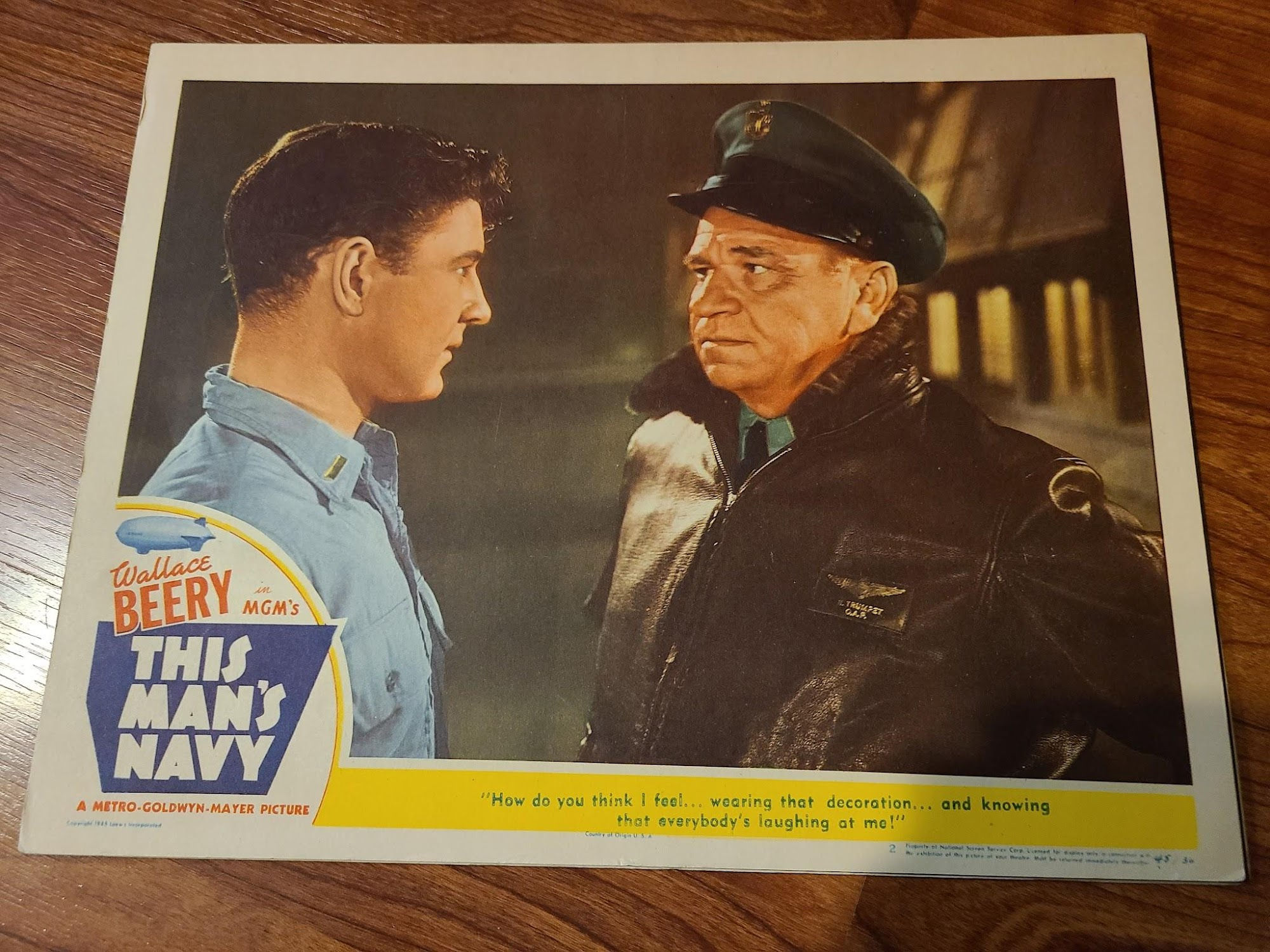 This Man's Navy 1945 Military/Aviation Lobby Cards