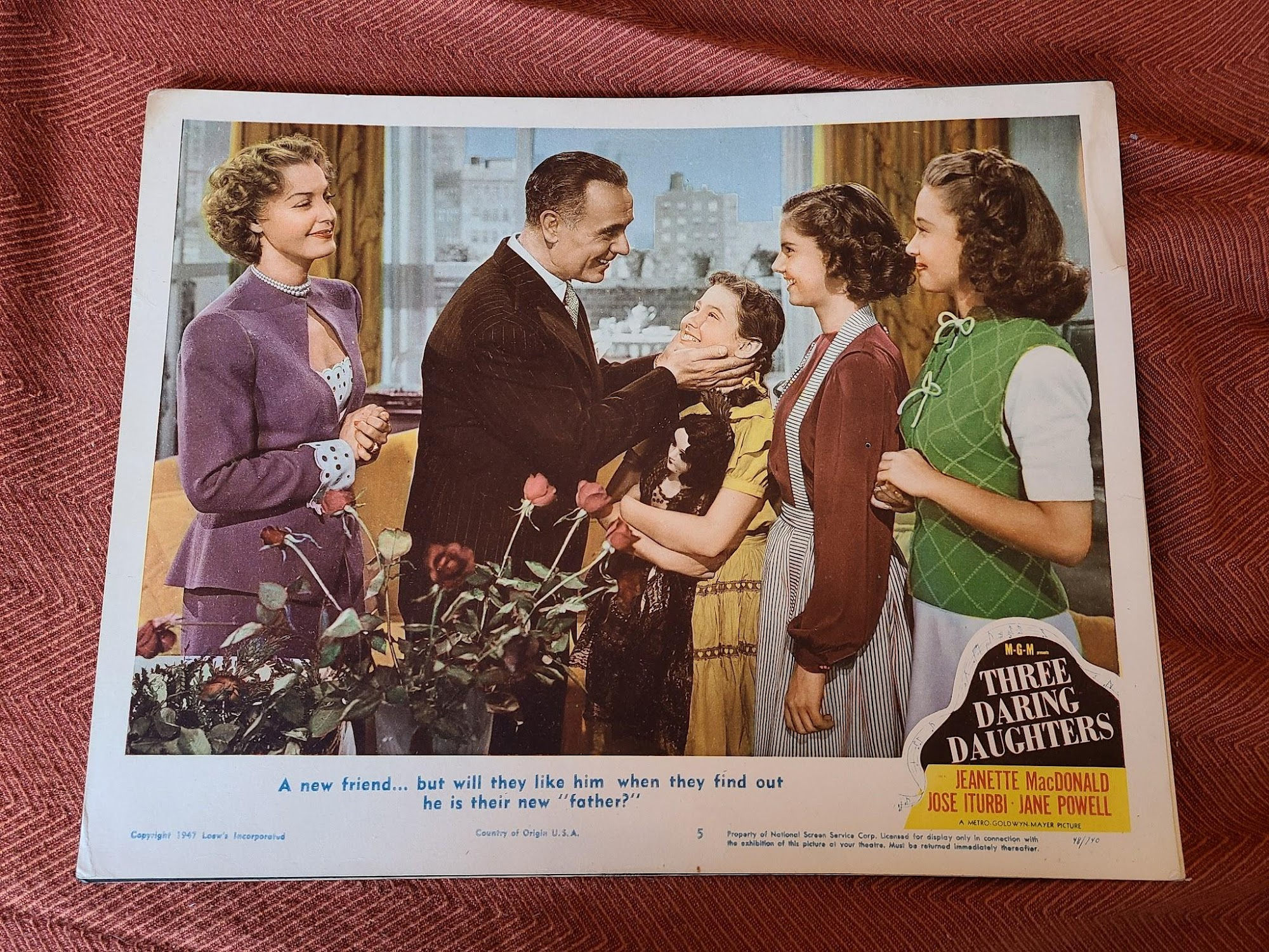 Three Daring Daughters 1948 General Lobby Cards