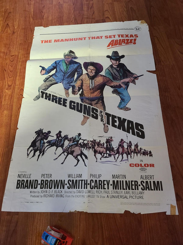 Three Guns for Texas 1968 1 Sheets/US