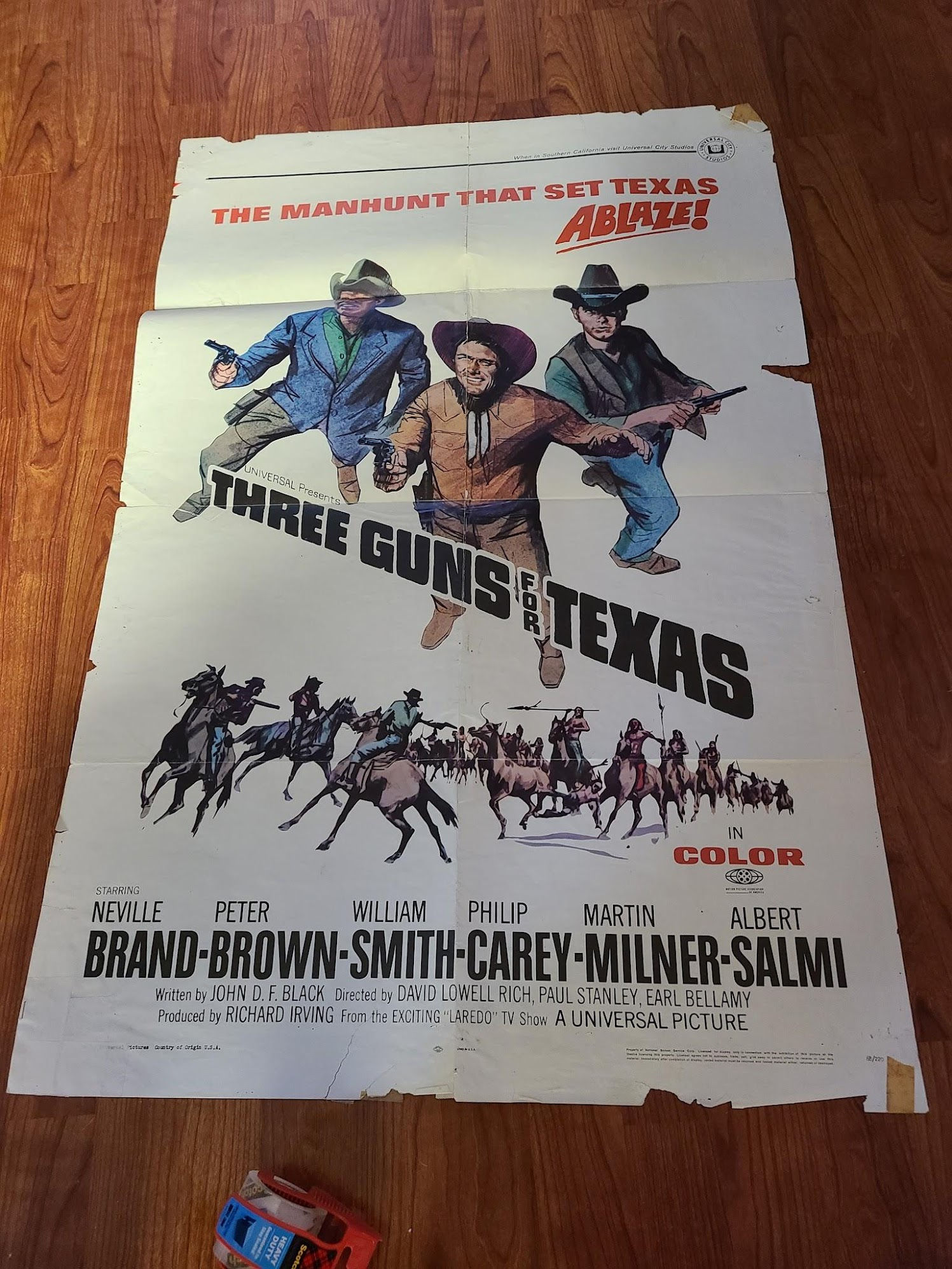 Three Guns for Texas 1968 1 Sheets/US