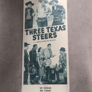 Three Texas Steers 1939 Inserts