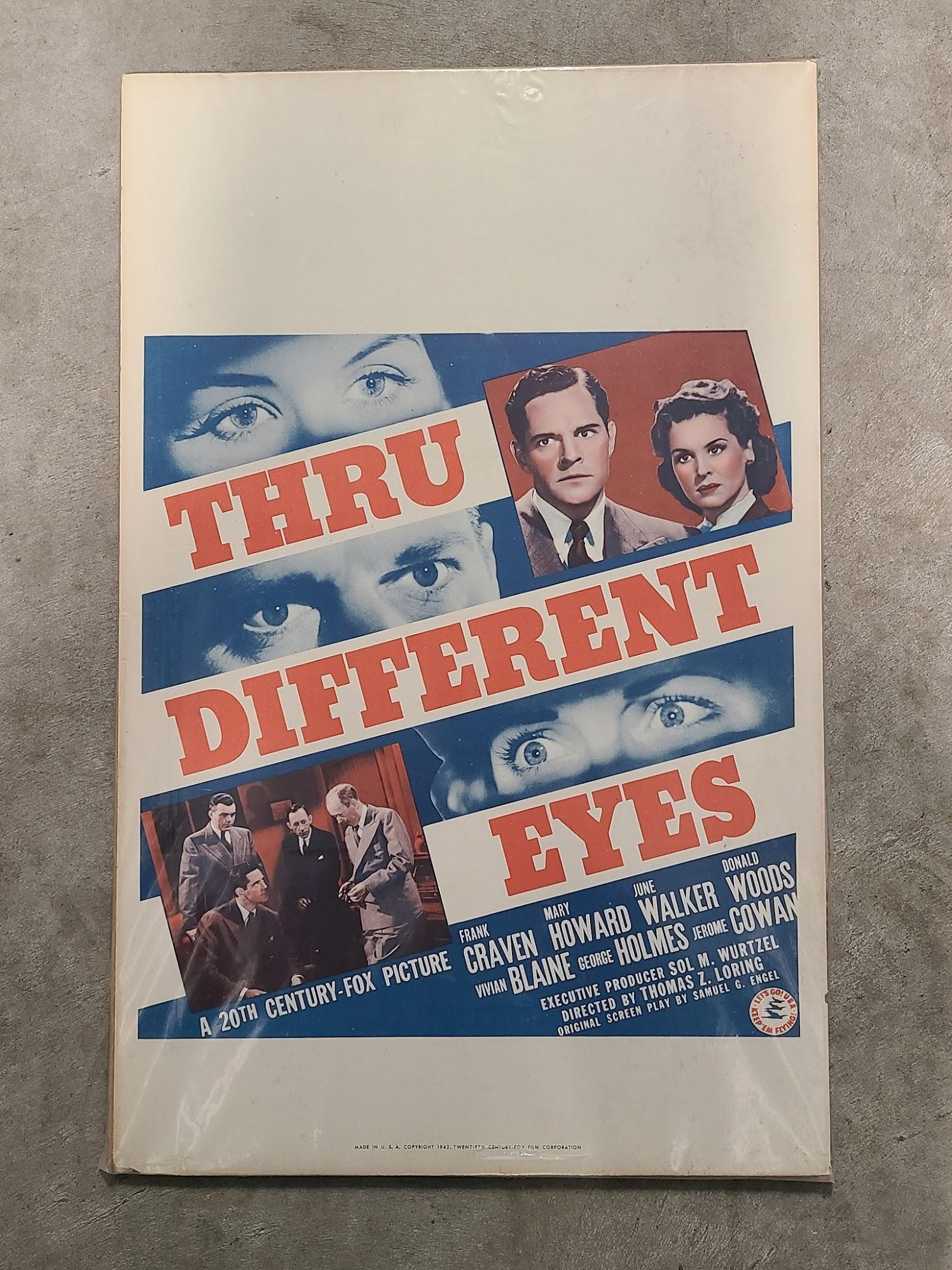 Thru Different Eyes 1942 Window Cards
