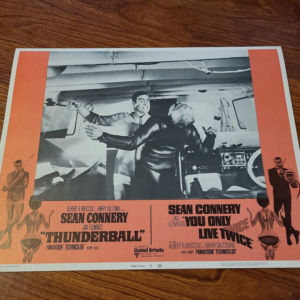Thundeball/You Only Live Twice - Doublebill 1965 General Lobby Cards