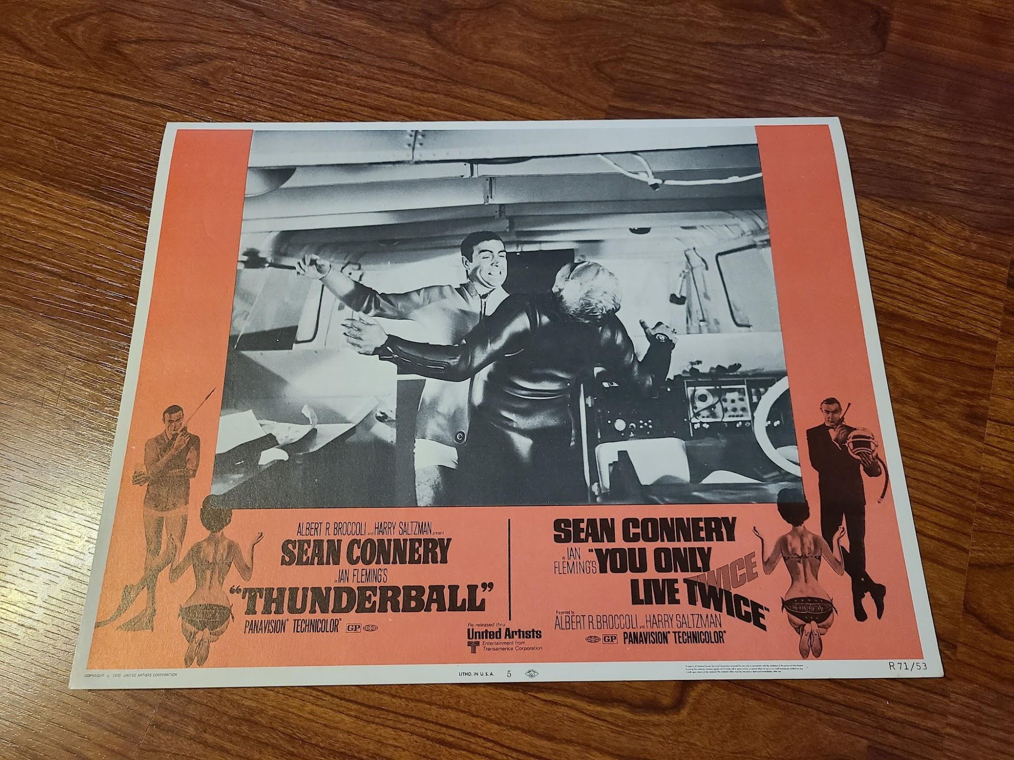 Thundeball/You Only Live Twice - Doublebill 1965 General Lobby Cards