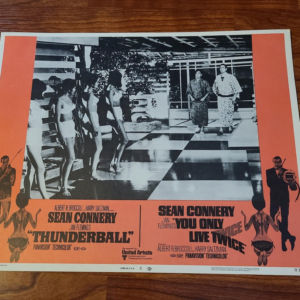 Thundeball/You Only Live Twice - Doublebill 1967 General Lobby Cards
