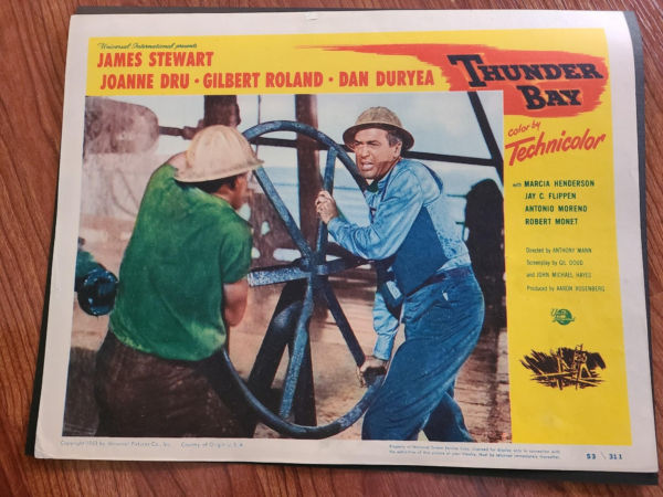 Thunder Bay 1953 General Lobby Cards