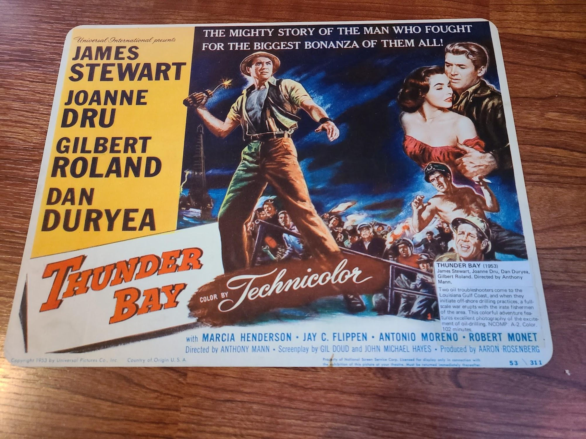 Thunder Bay 1953 Title Cards