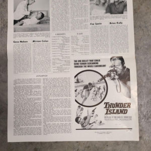 Thunder Island 1963 Press Books