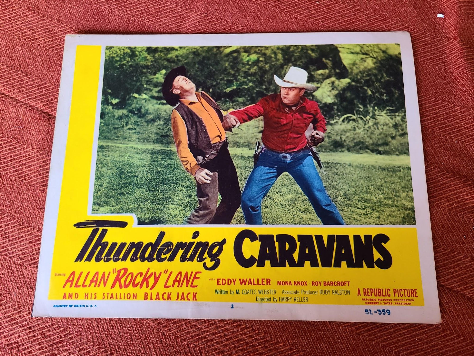 Thundering Caravans 1952 Western Lobby Cards
