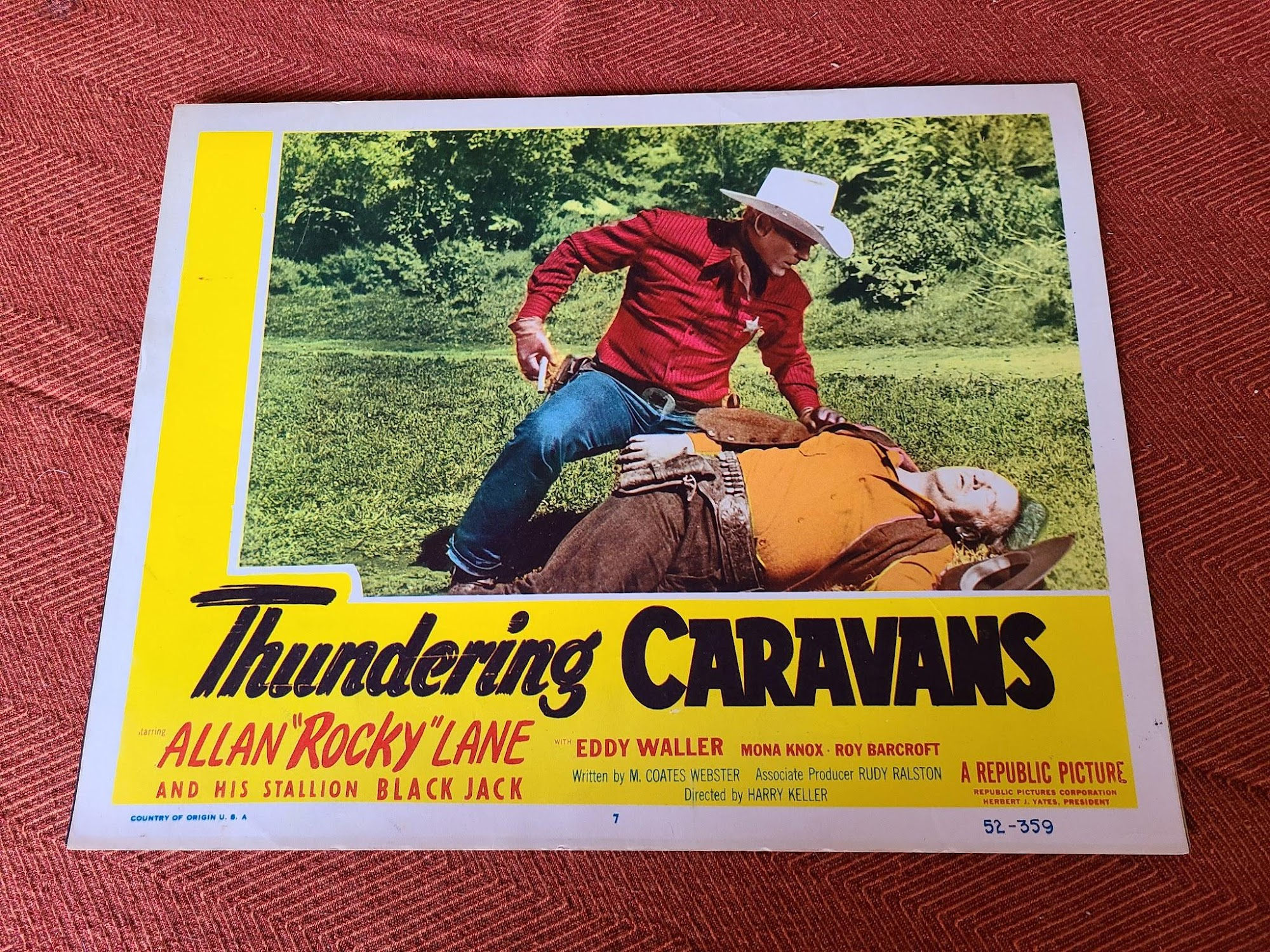 Thundering Caravans 1952 Western Lobby Cards