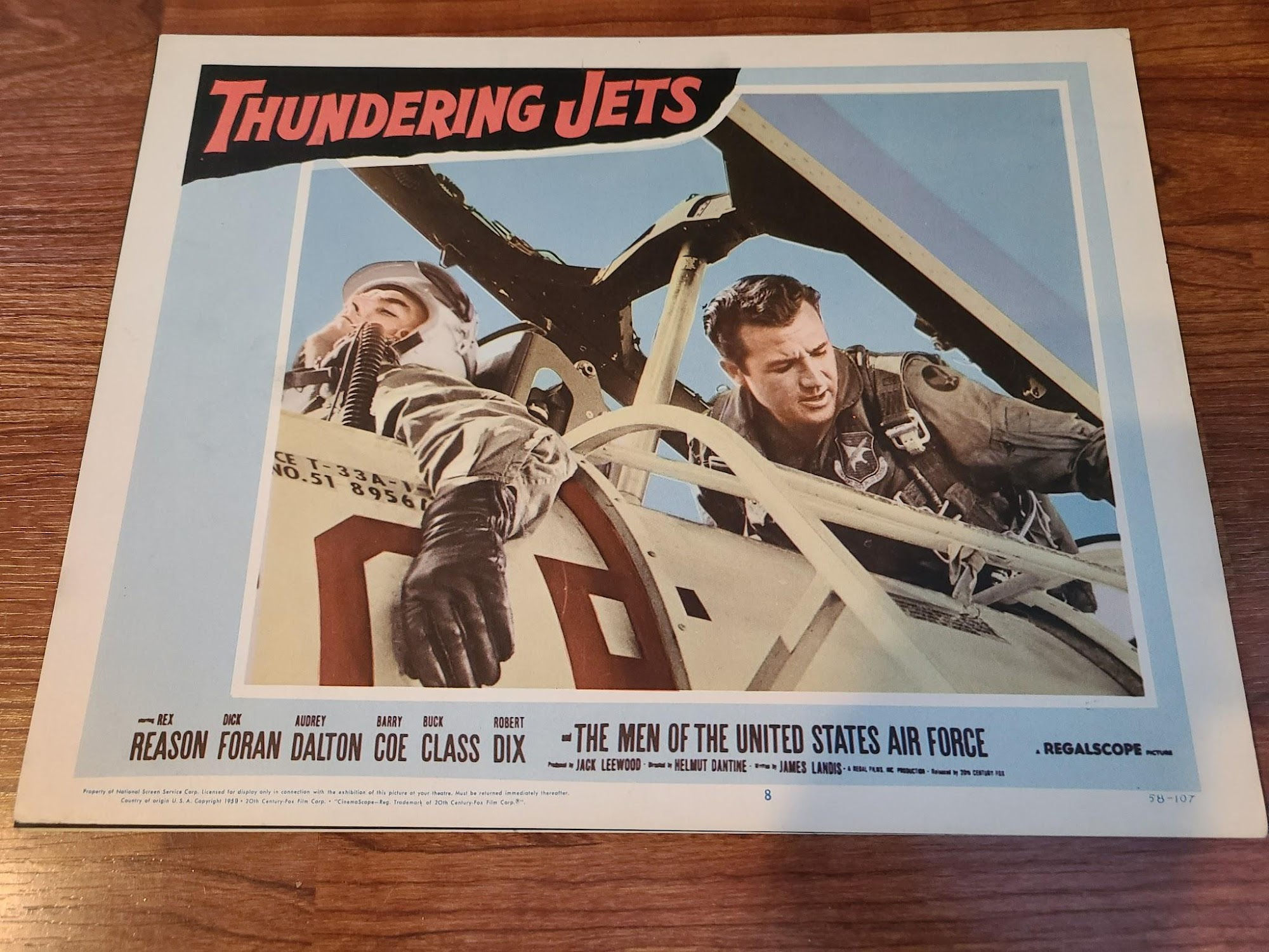 Thundering Jets 1958 Military/Aviation Lobby Cards