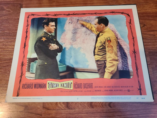 Time Limit 1957 Military/Aviation Lobby Cards