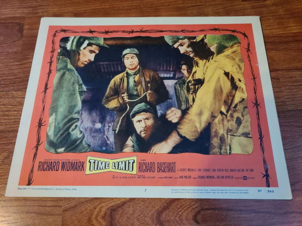 Time Limit 1957 Military/Aviation Lobby Cards