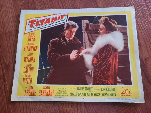Titanic 1953 General Lobby Cards