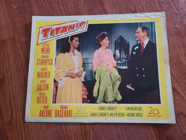 Titanic 1953 General Lobby Cards