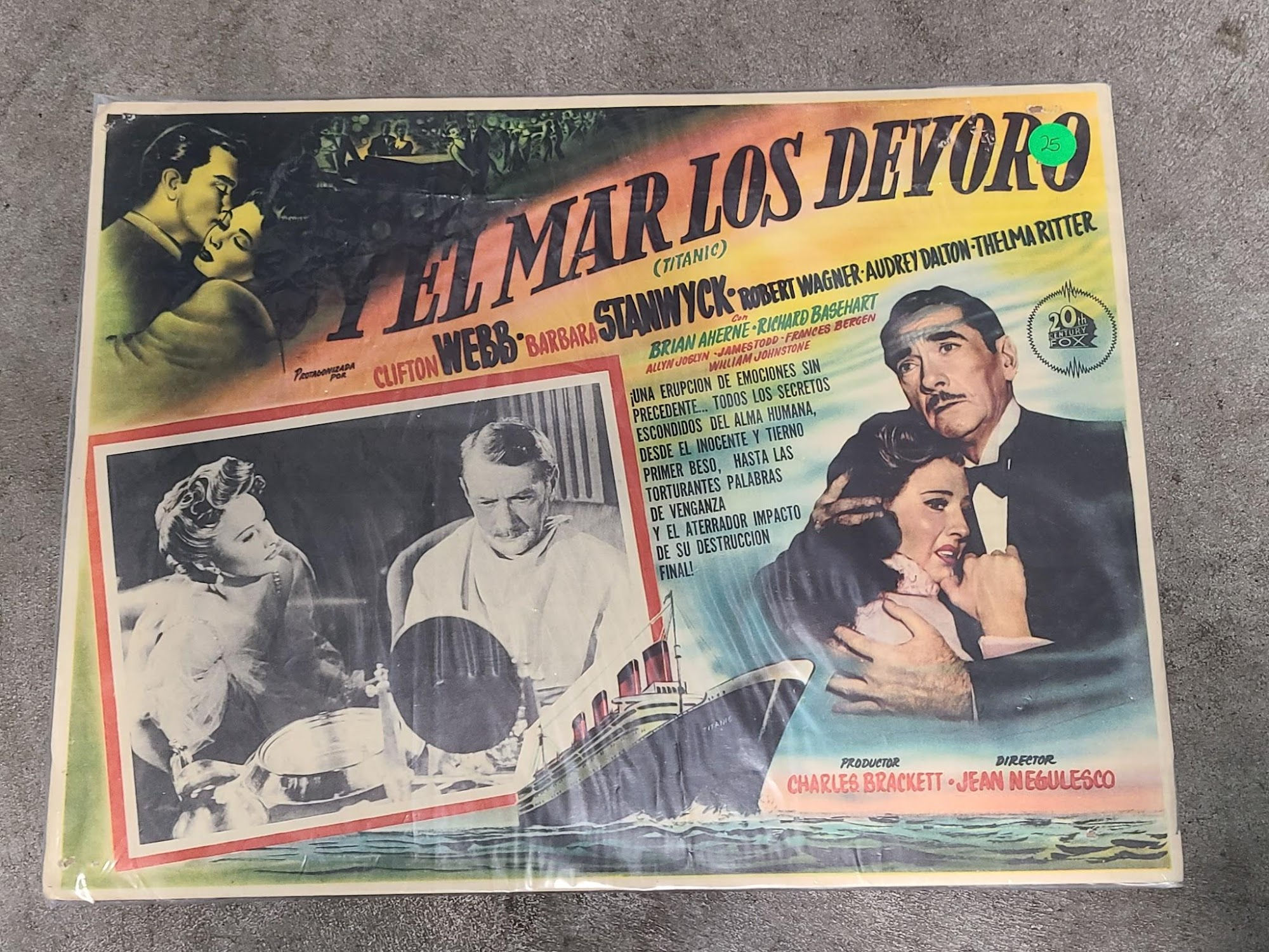 Titanic 1953 Mexican Lobby Cards