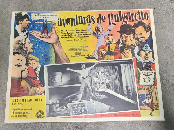 Tom Thumb 1958 Mexican Lobby Cards
