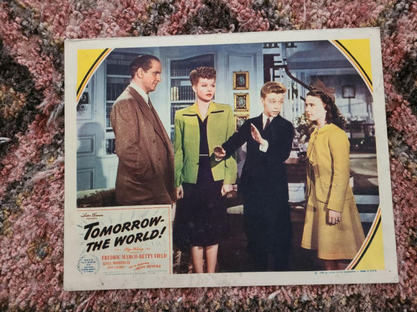 Tomorrow The World 1944 General Lobby Cards