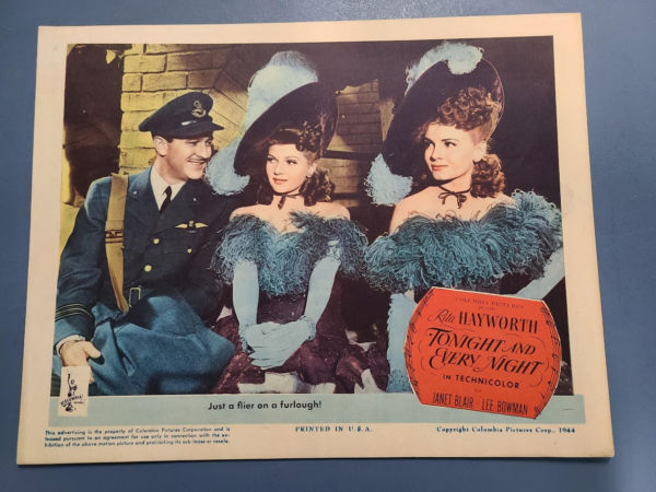 Tonight And Every Night 1945 General Lobby Cards