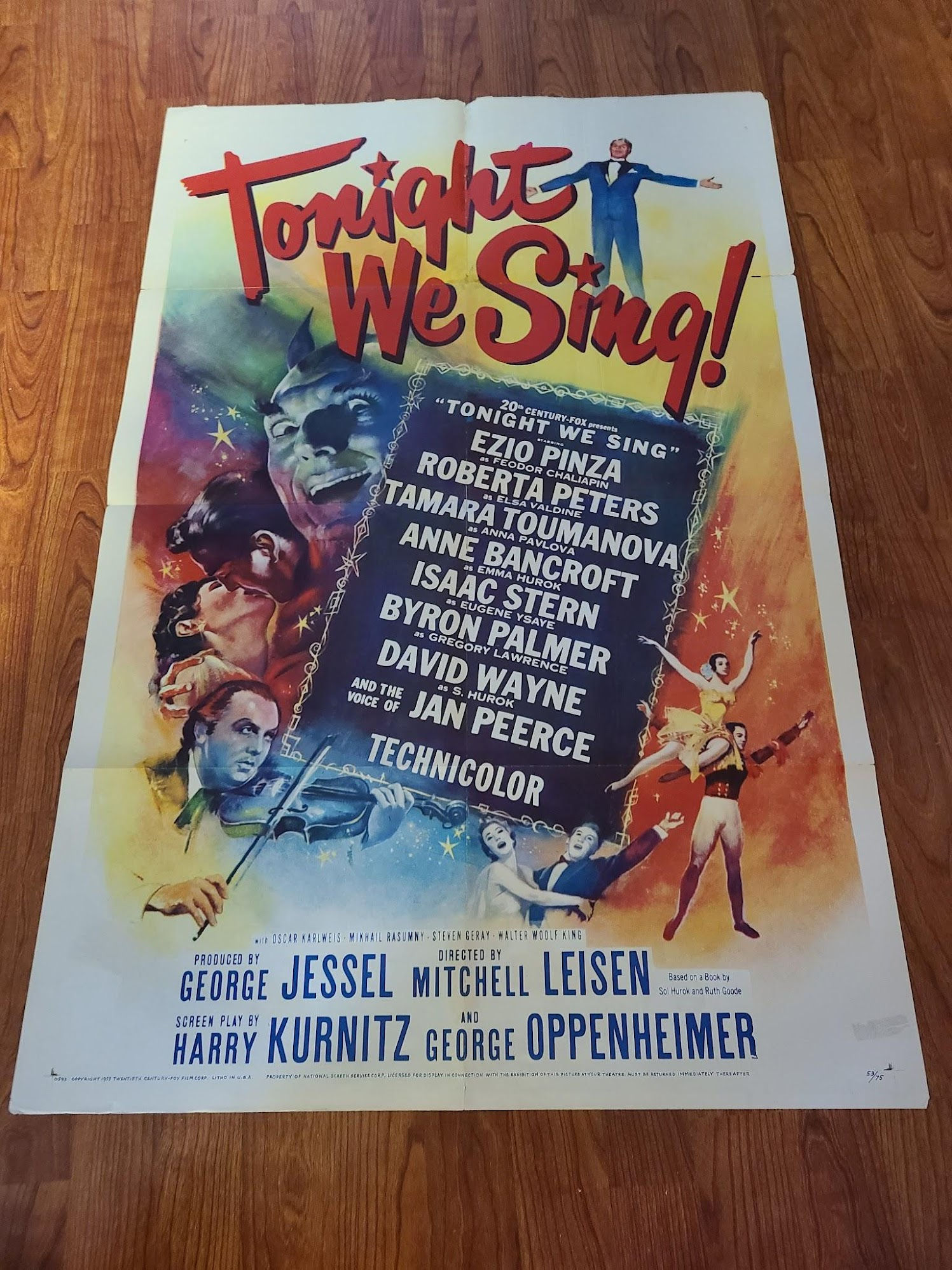 Tonight We Sing 1953 1 Sheets/US