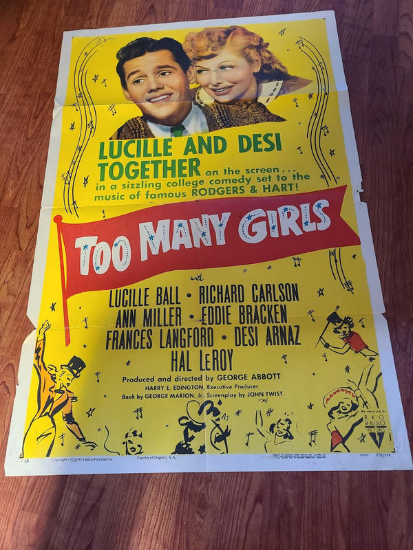 Too Many Girls 1940 1 Sheets/US
