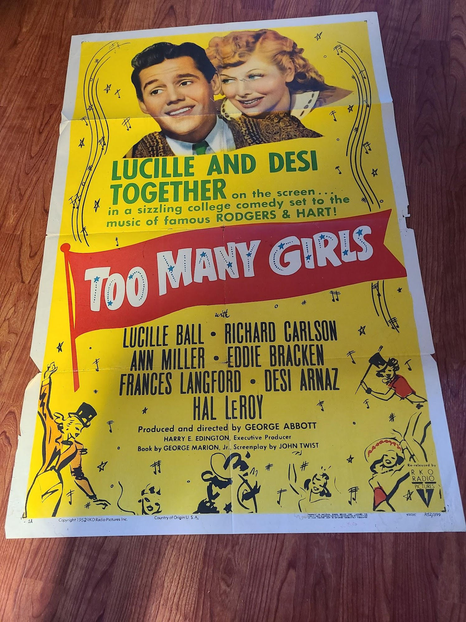 Too Many Girls 1940 1 Sheets/US