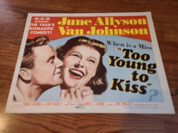 Too Young To Kiss 1951 Title Cards