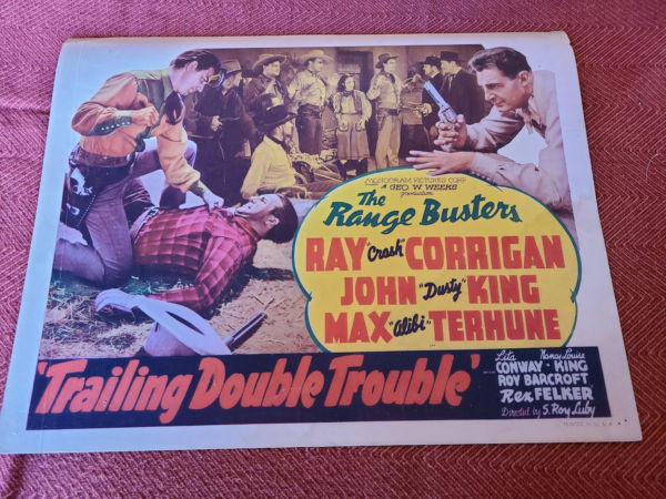 Trailing Double Trouble 1940 Western Lobby Cards