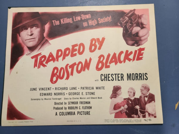 Trapped By Boston Blackie 1948 Title Cards